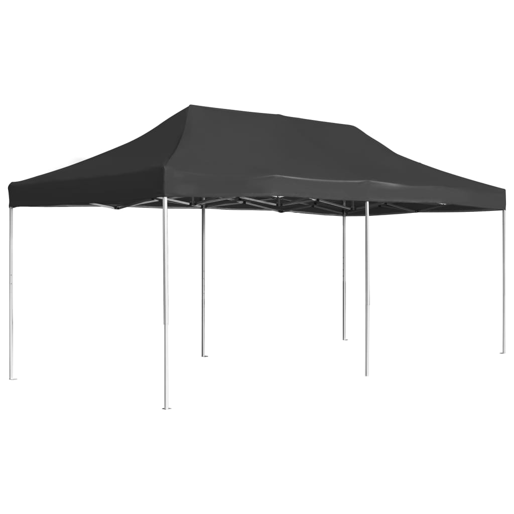 Gazebo Professionale Pieghevole Alluminio 6x3 m Antracite cod mxl 54868