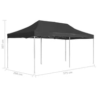 Gazebo Professionale Pieghevole Alluminio 6x3 m Antracite cod mxl 54868