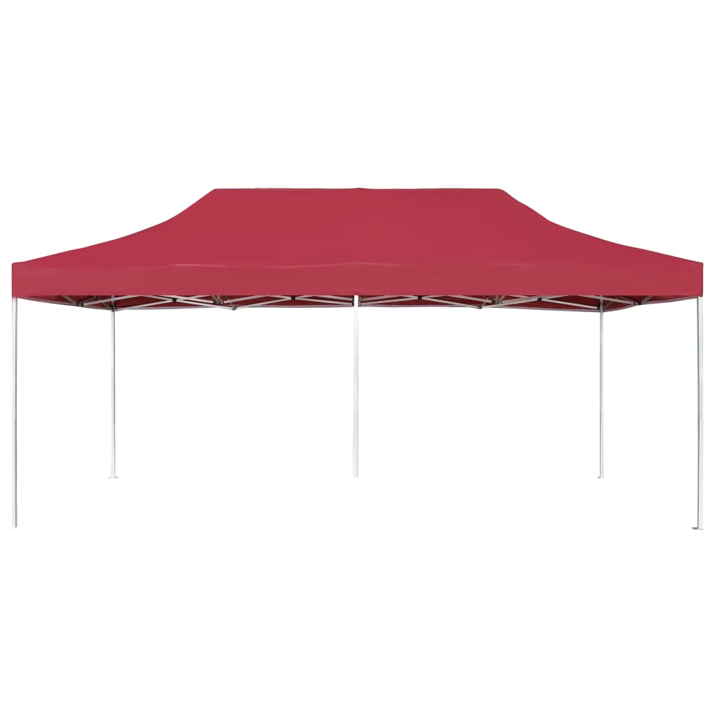 Gazebo Professionale Pieghevole in Alluminio 6x3 m Rosso Vino cod mxl 68379