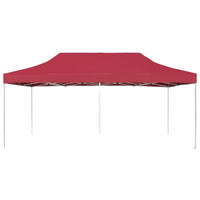 Gazebo Professionale Pieghevole in Alluminio 6x3 m Rosso Vino cod mxl 68379