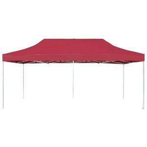 Gazebo Professionale Pieghevole in Alluminio 6x3 m Rosso Vino cod mxl 68379