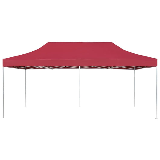 Gazebo Professionale Pieghevole in Alluminio 6x3 m Rosso Vino 45504