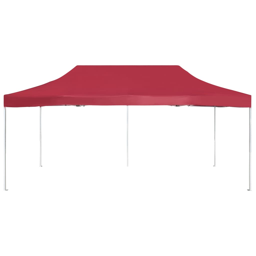 Gazebo Professionale Pieghevole in Alluminio 6x3 m Rosso Vino cod mxl 68379