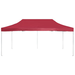 Gazebo Professionale Pieghevole in Alluminio 6x3 m Rosso Vino cod mxl 68379