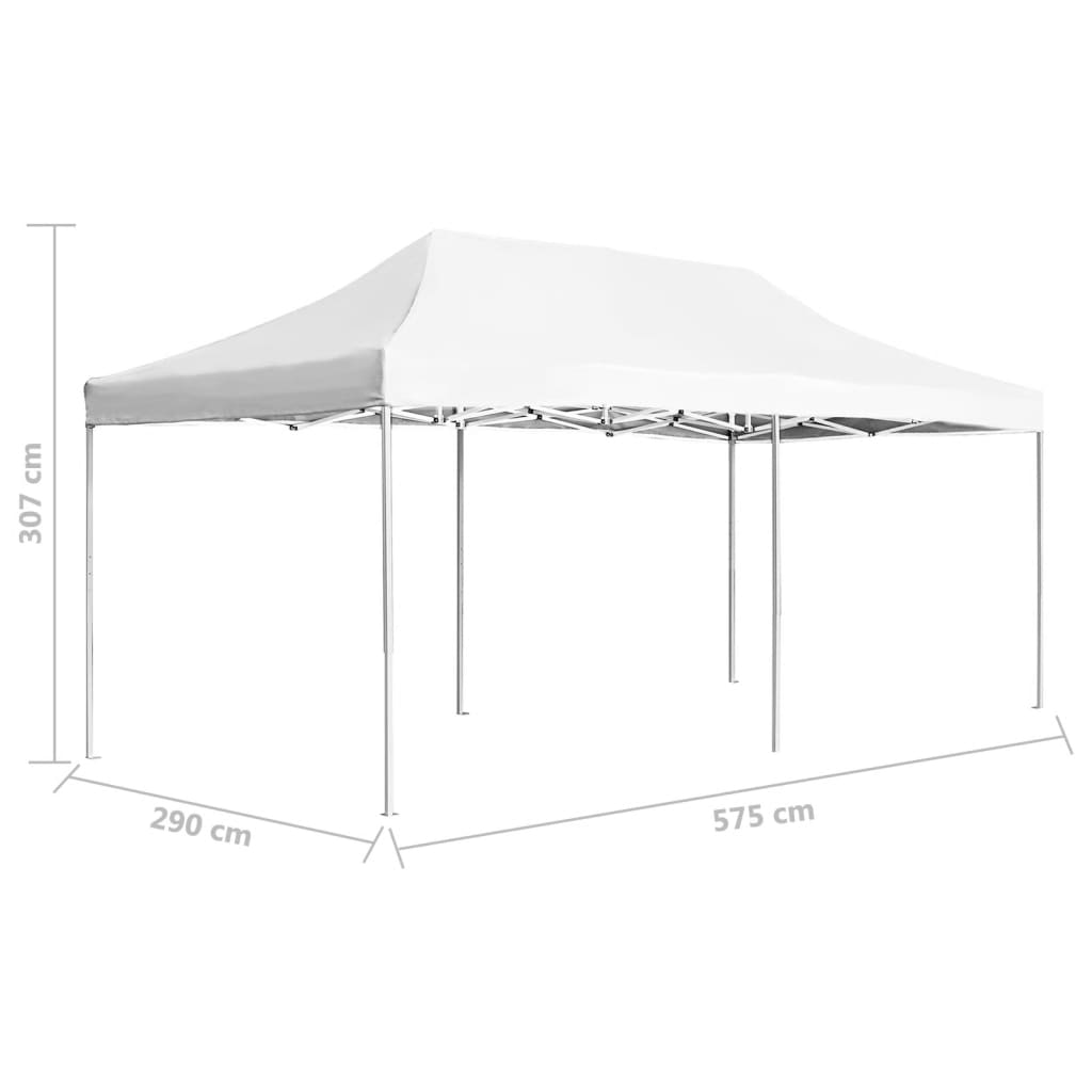 Gazebo Professionale Pieghevole Alluminio 6x3 m Bianco cod mxl 54884