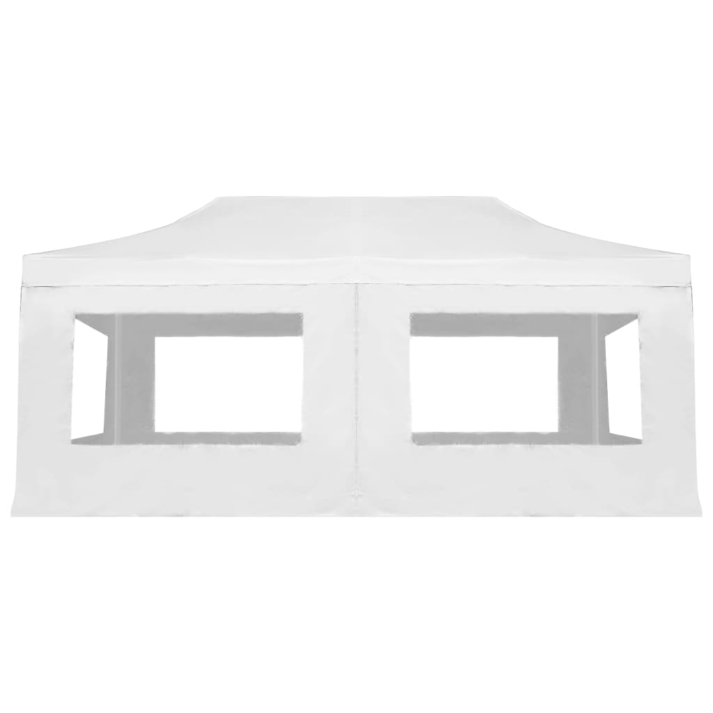 Gazebo Professionale Pieghevole Alluminio e Pareti 6x3m Bianco 45510