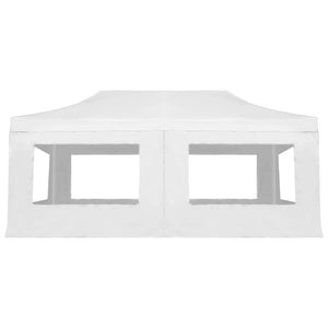 Gazebo Professionale Pieghevole Alluminio e Pareti 6x3m Bianco 45510