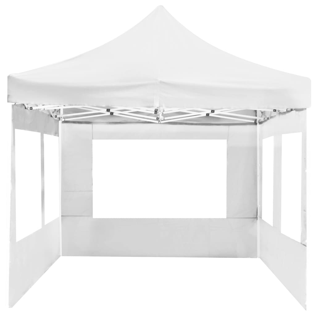 Gazebo Professionale Pieghevole Alluminio e Pareti 6x3m Bianco 45510