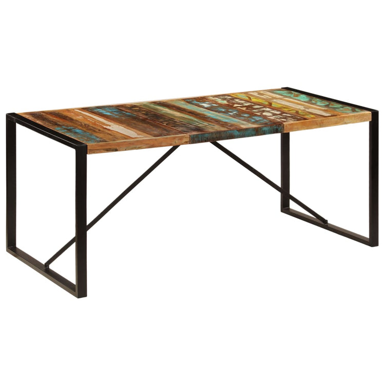 Tavolo da Pranzo 180x90x75 cm in Legno Massello di Recupero