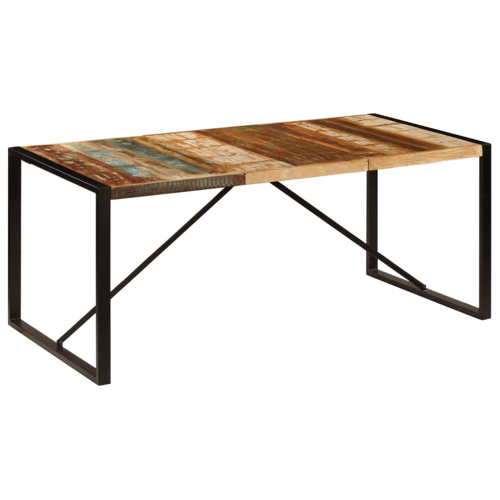 Tavolo da Pranzo 180x90x75 cm in Legno Massello di Recupero