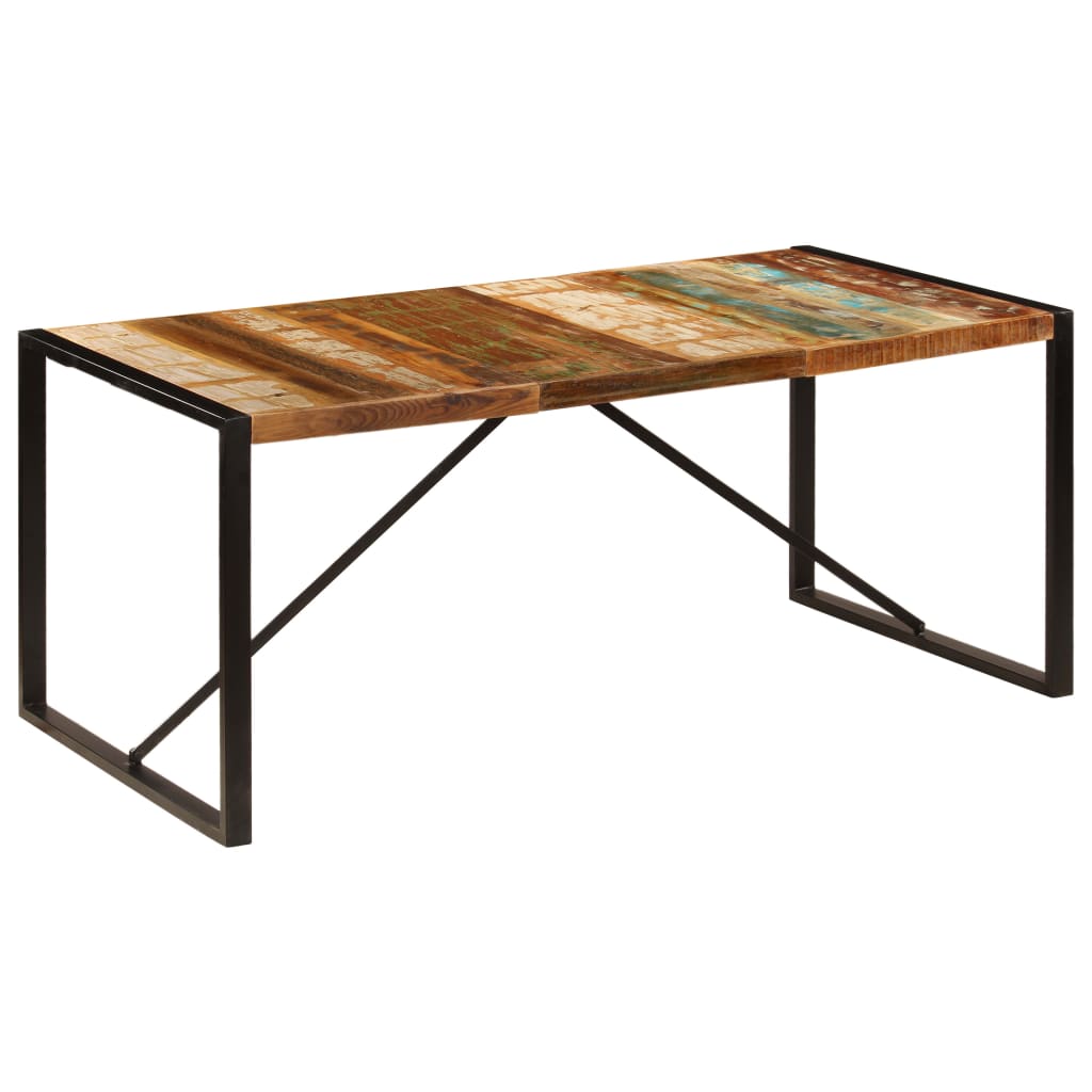 Tavolo da Pranzo 180x90x75 cm in Legno Massello di Recupero