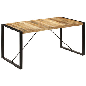 Tavolo da Pranzo 160x80x75 cm in Legno Massello di Mango  cod mxl 19133