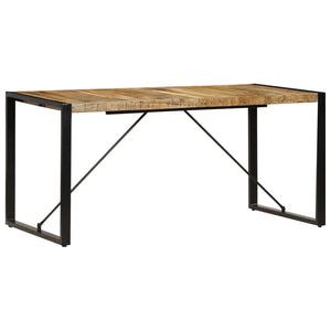 Tavolo da Pranzo 160x80x75 cm in Legno Massello di Mango  cod mxl 19133