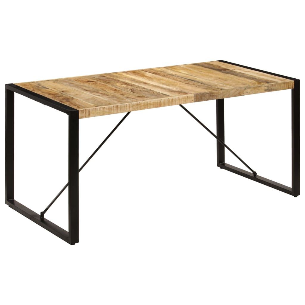 Tavolo da Pranzo 160x80x75 cm in Legno Massello di Mango  cod mxl 19133