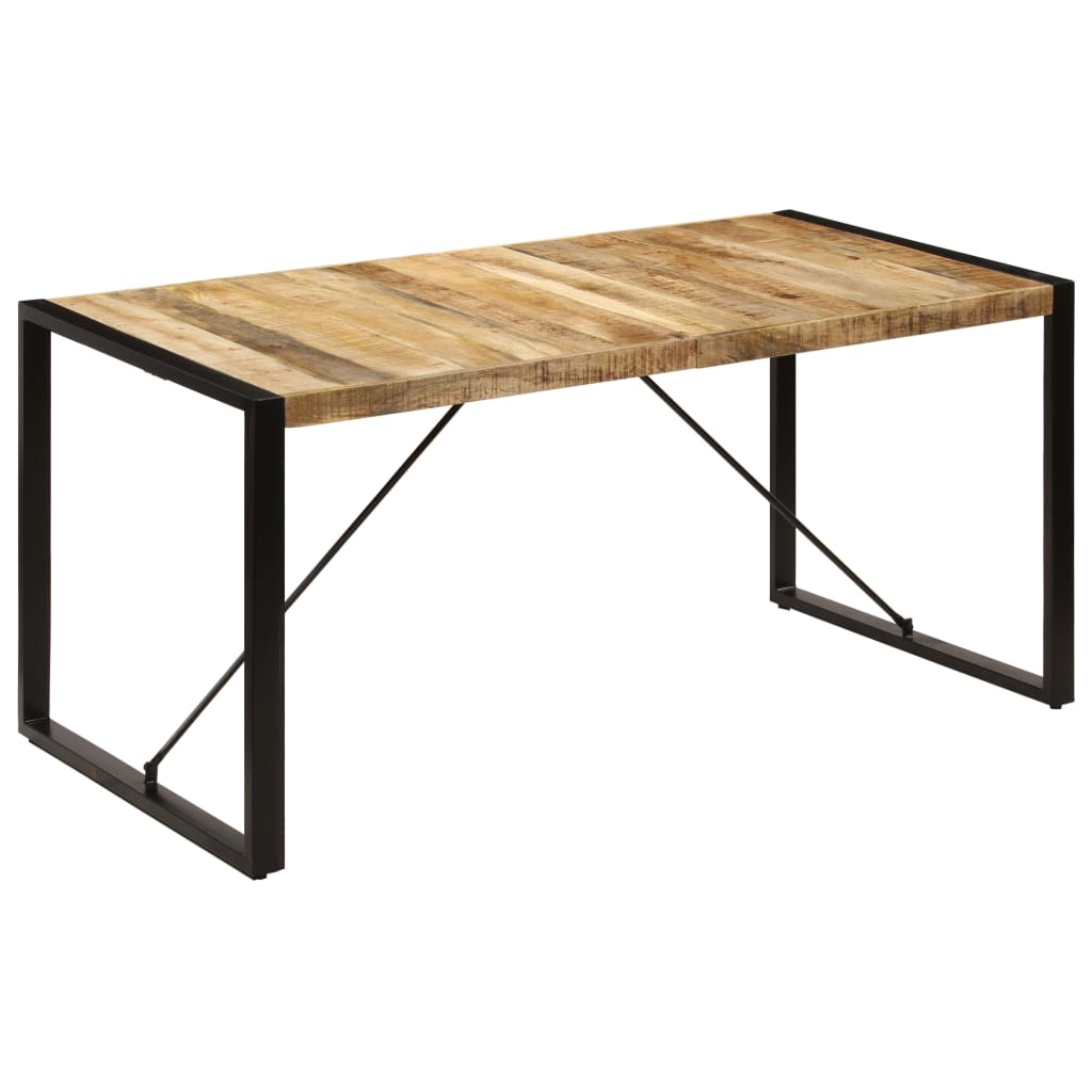 Tavolo da Pranzo 160x80x75 cm in Legno Massello di Mango  cod mxl 19133