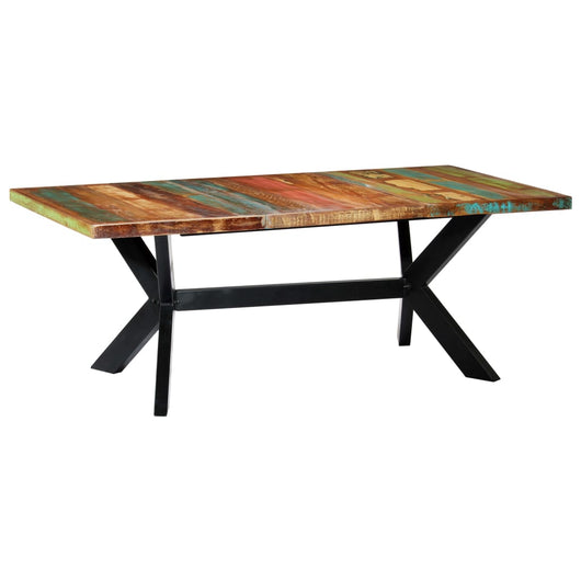 Tavolo da Pranzo 200x100x75 cm in Legno Massello di Recupero cod mxl 9625