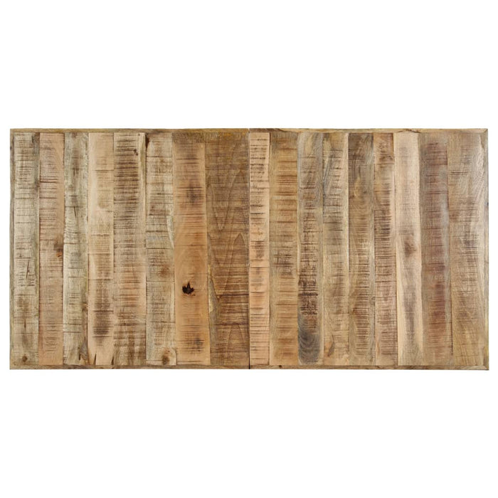 Tavolo da Pranzo 140x70x75 cm in Legno Massello di Mango Grezzo cod mxl 69416