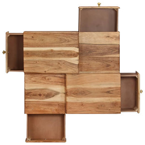 Tavolino da Salotto 70x60x42 cm in Legno Massello d'Acacia 247687