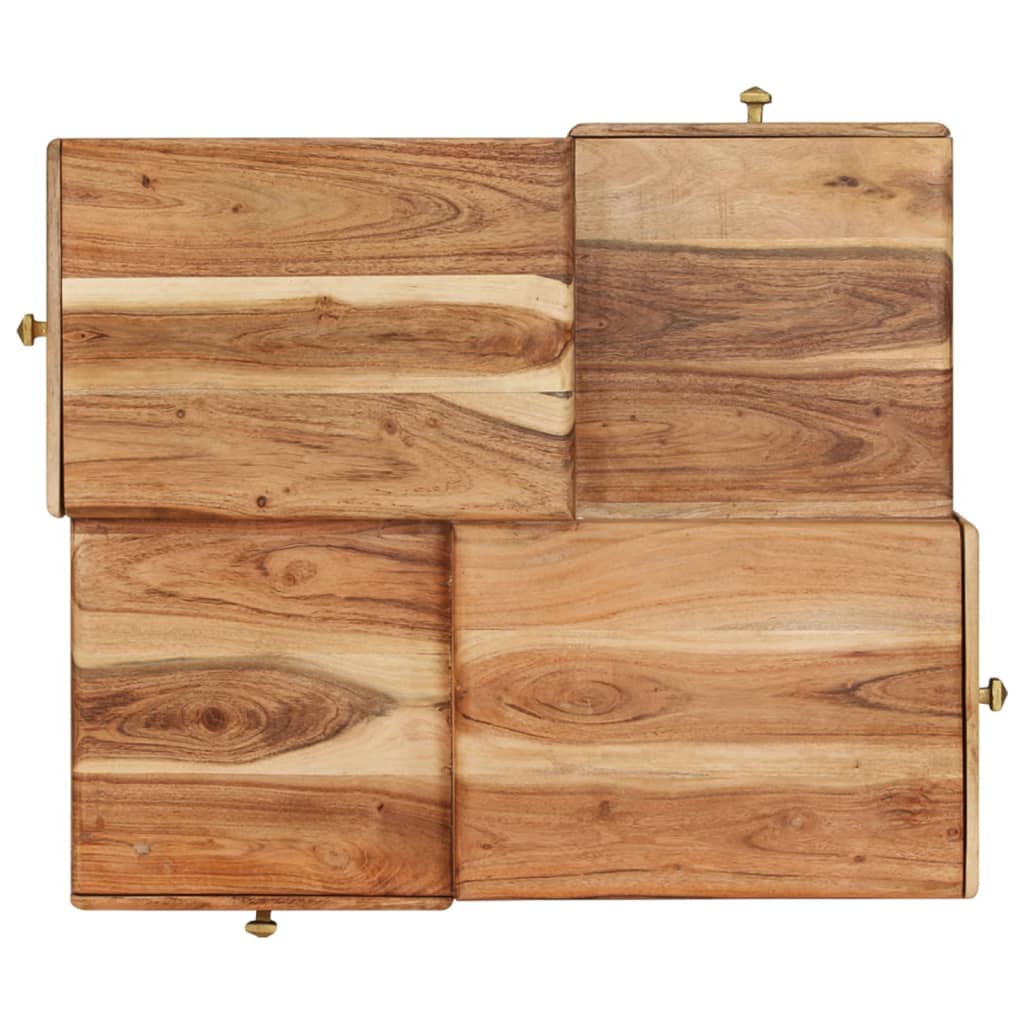 Tavolino da Salotto 70x60x42 cm in Legno Massello d'Acacia 247687