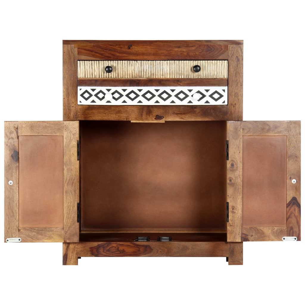 Credenza 60x30x75 cm in Legno Massello di Sheesham cod mxl 17869