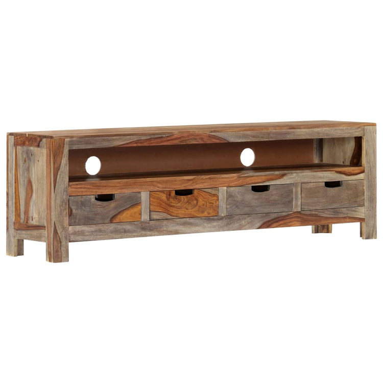 Mobile Porta TV in Legno di Sheesham 130x30x40 cm cod mxl 15559