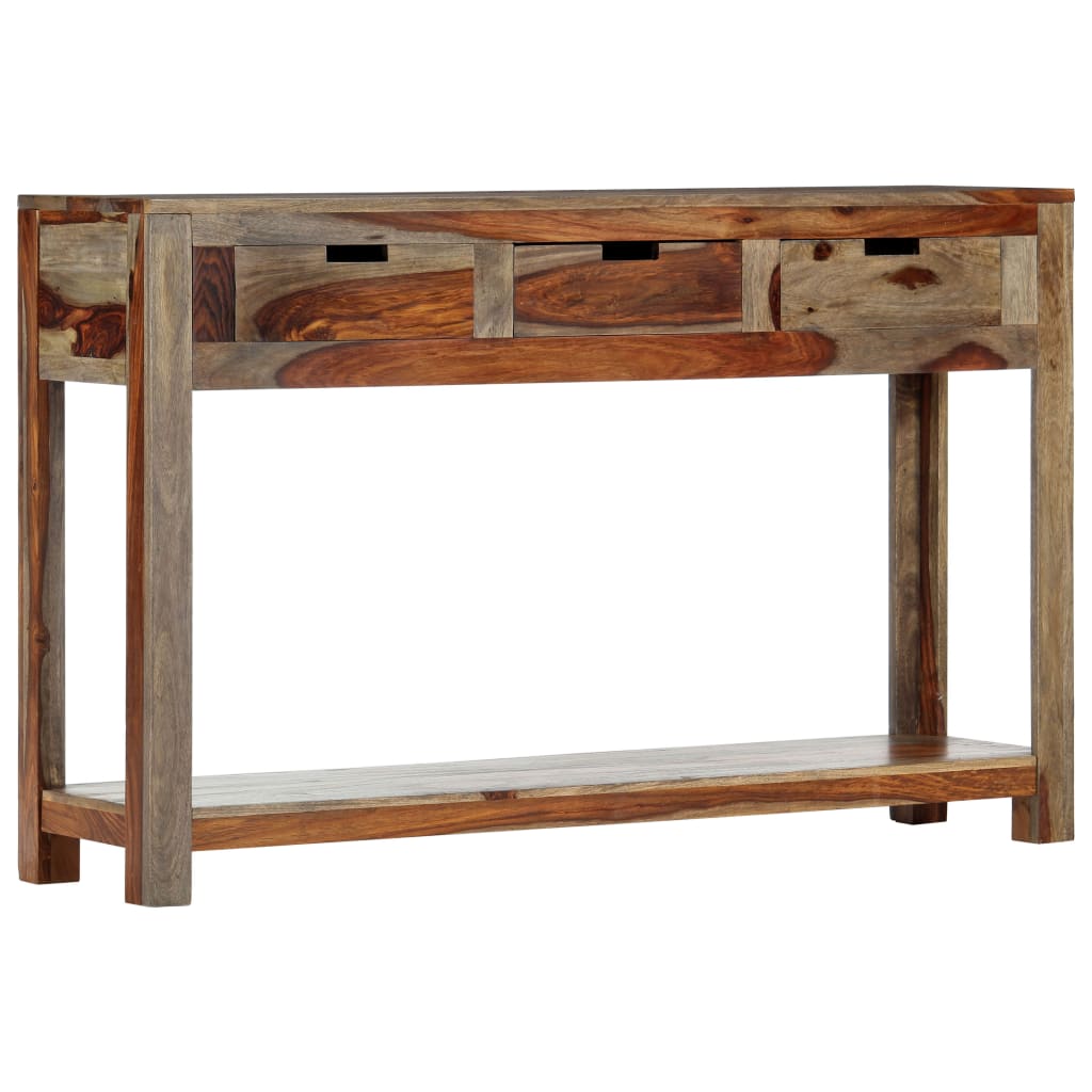 Tavolo Consolle con 3 Cassetti 120x30x75 cm Legno di Sheesham 247753