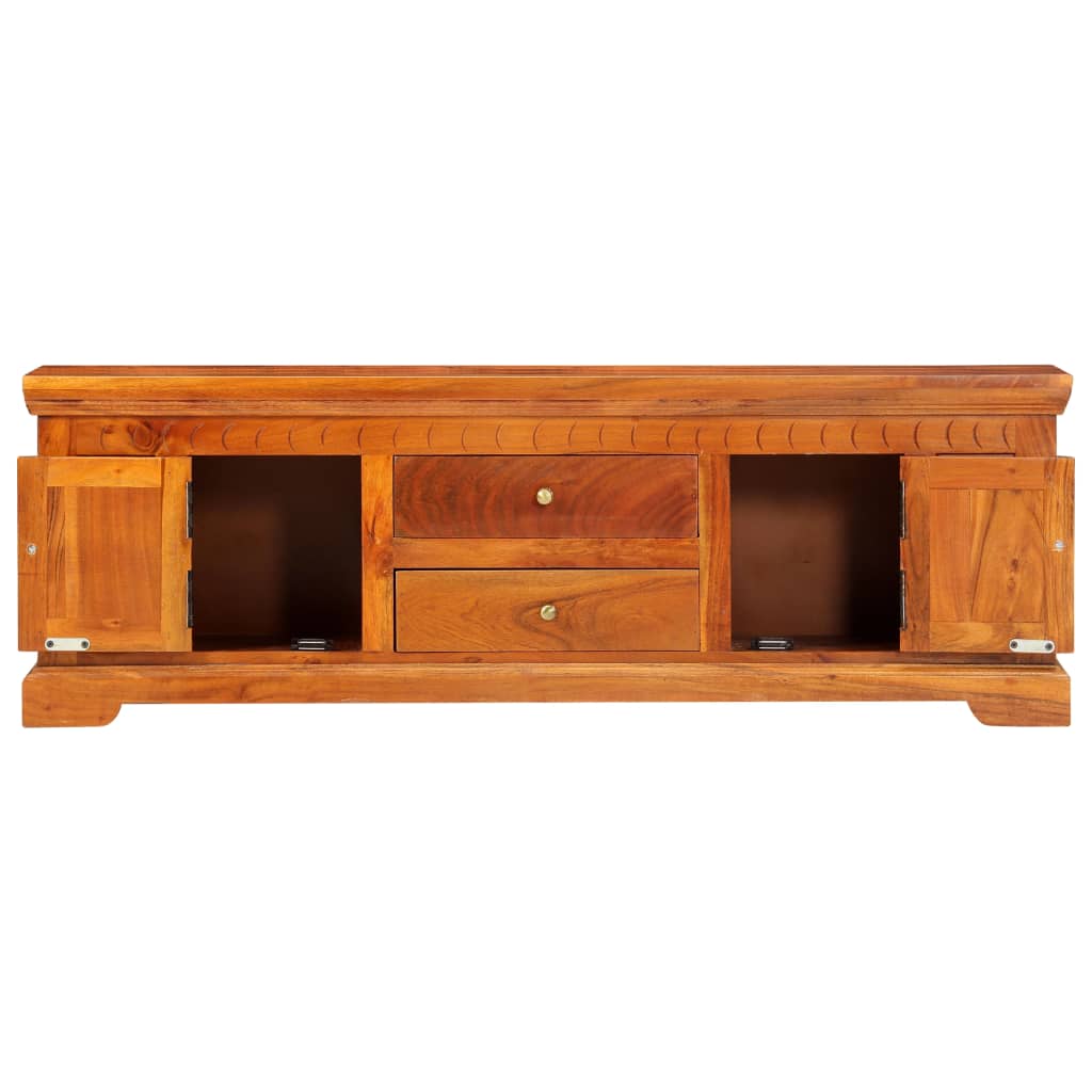 Mobile Porta TV 119x30x40 cm in Legno Massello di Acacia 247760