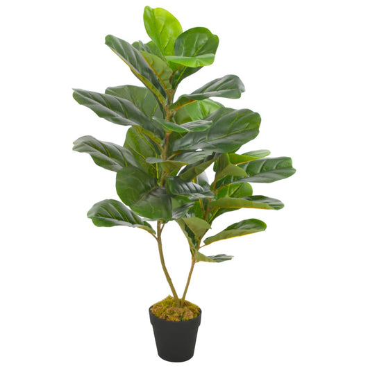 Pianta Artificiale di Ficus Lyrata con Vaso Verde 90 cm cod mxl 72944