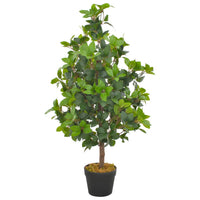 Albero di Alloro Artificiale con Vaso Verde 90 cm 280178