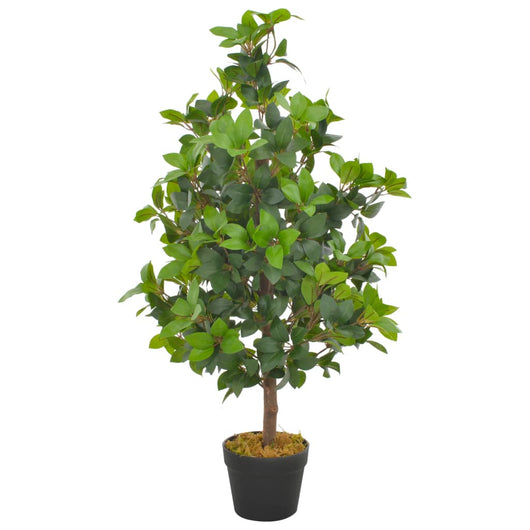 Albero di Alloro Artificiale con Vaso Verde 90 cm 280178