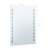 Specchio da Parete a LED per Bagno 60x80 cm cod mxl 67594