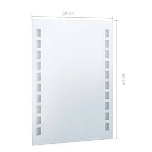 Specchio da Parete a LED per Bagno 60x80 cm cod mxl 67594