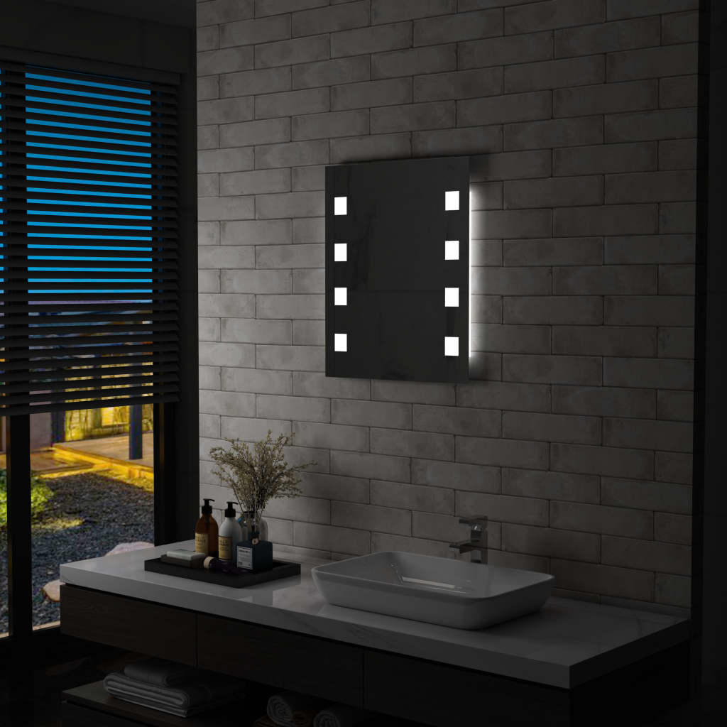 Specchio da Parete a LED per Bagno 50x60 cm 144699