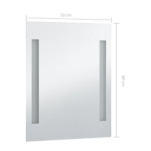 Specchio da Parete a LED per Bagno 50x60 cm 144702