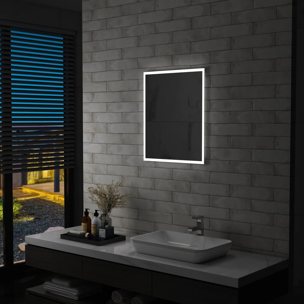 Specchio da Parete a LED per Bagno 50x60 cm 144717