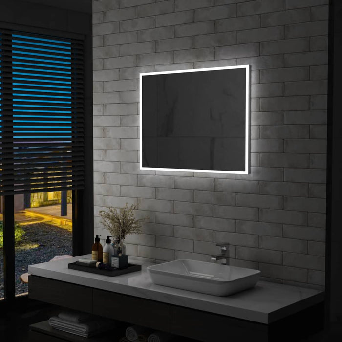 Specchio da Parete a LED per Bagno 80x60 cm 144727