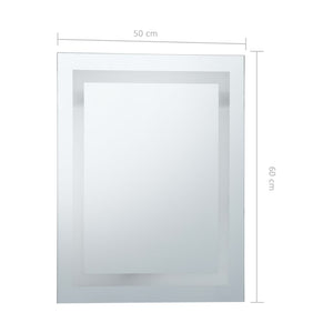 Specchio LED da Bagno con Sensore Tattile 50x60 cm 144729