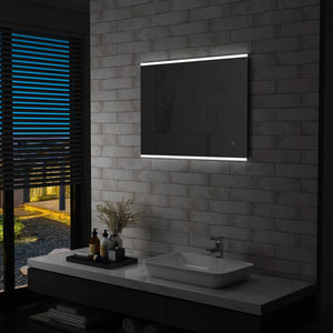 Specchio da Parete a LED per Bagno con Sensore Tattile 80x60cm cod mxl 40954