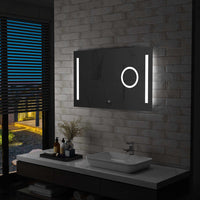 Specchio da Parete a LED per Bagno con Sensore Tattile 100x60cm cod mxl 67716