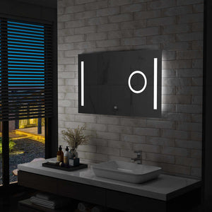 Specchio da Parete a LED per Bagno con Sensore Tattile 100x60cm cod mxl 67716