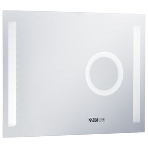 Specchio da Parete a LED per Bagno con Sensore Tattile 80x60cm cod mxl 48392