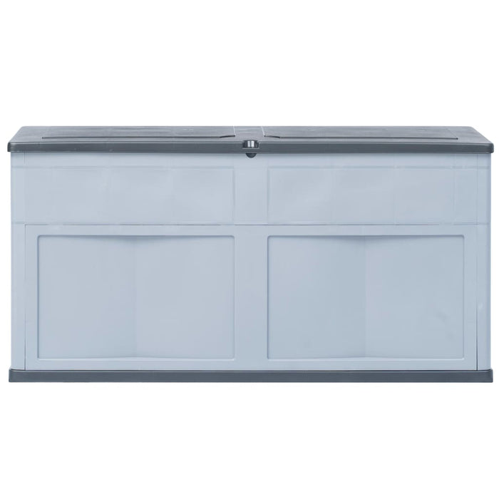 Baule da Giardino 320 L Grigio Nero 45689