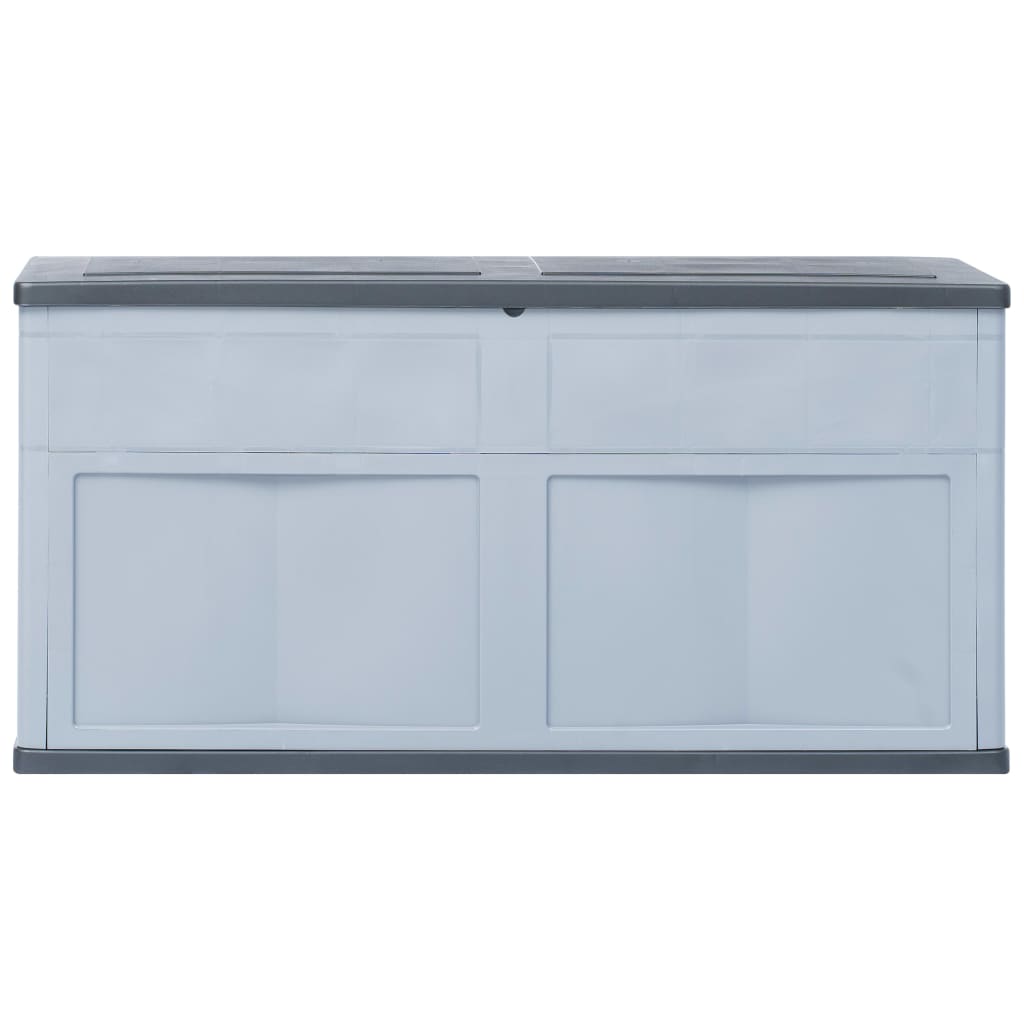 Baule da Giardino 320 L Grigio Nero 45689