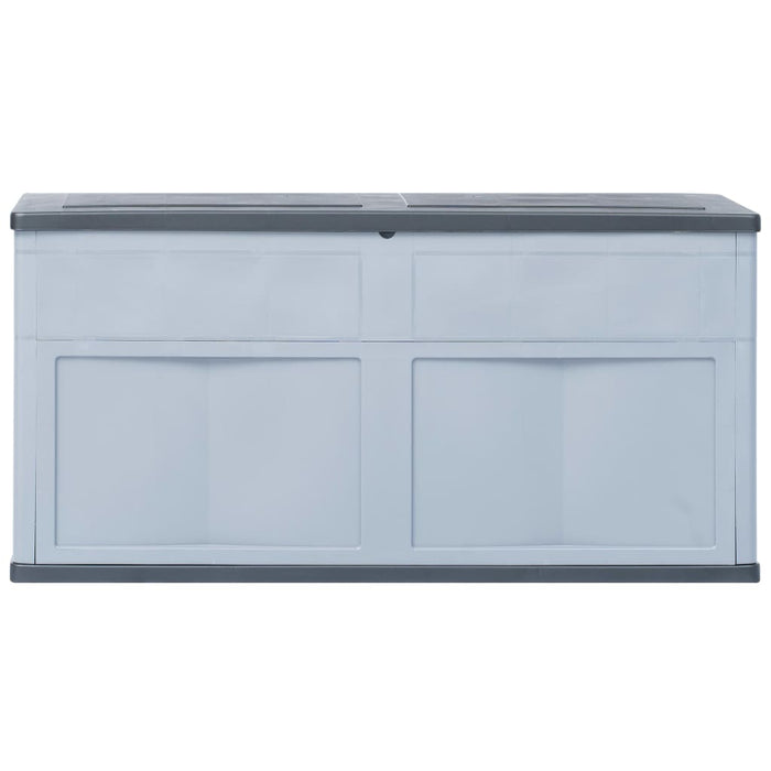 Baule da Giardino 320 L Grigio Nero 45689