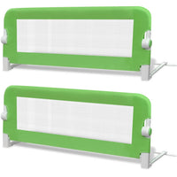 Sponde Letto per la Sicurezza dei Bambini 2 pz Verde 102x42 cm 276083