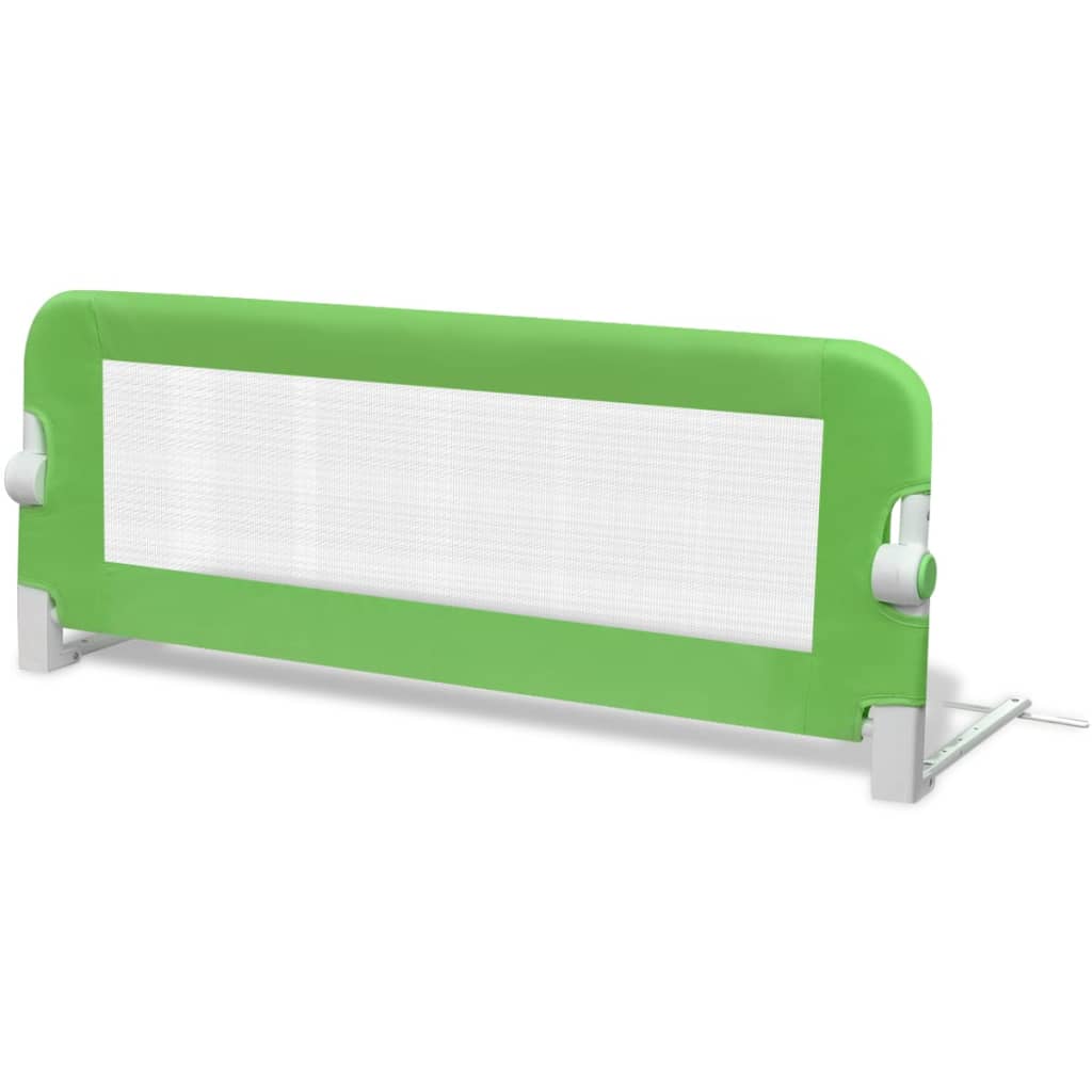 Sponde Letto per la Sicurezza dei Bambini 2 pz Verde 102x42 cm 276083