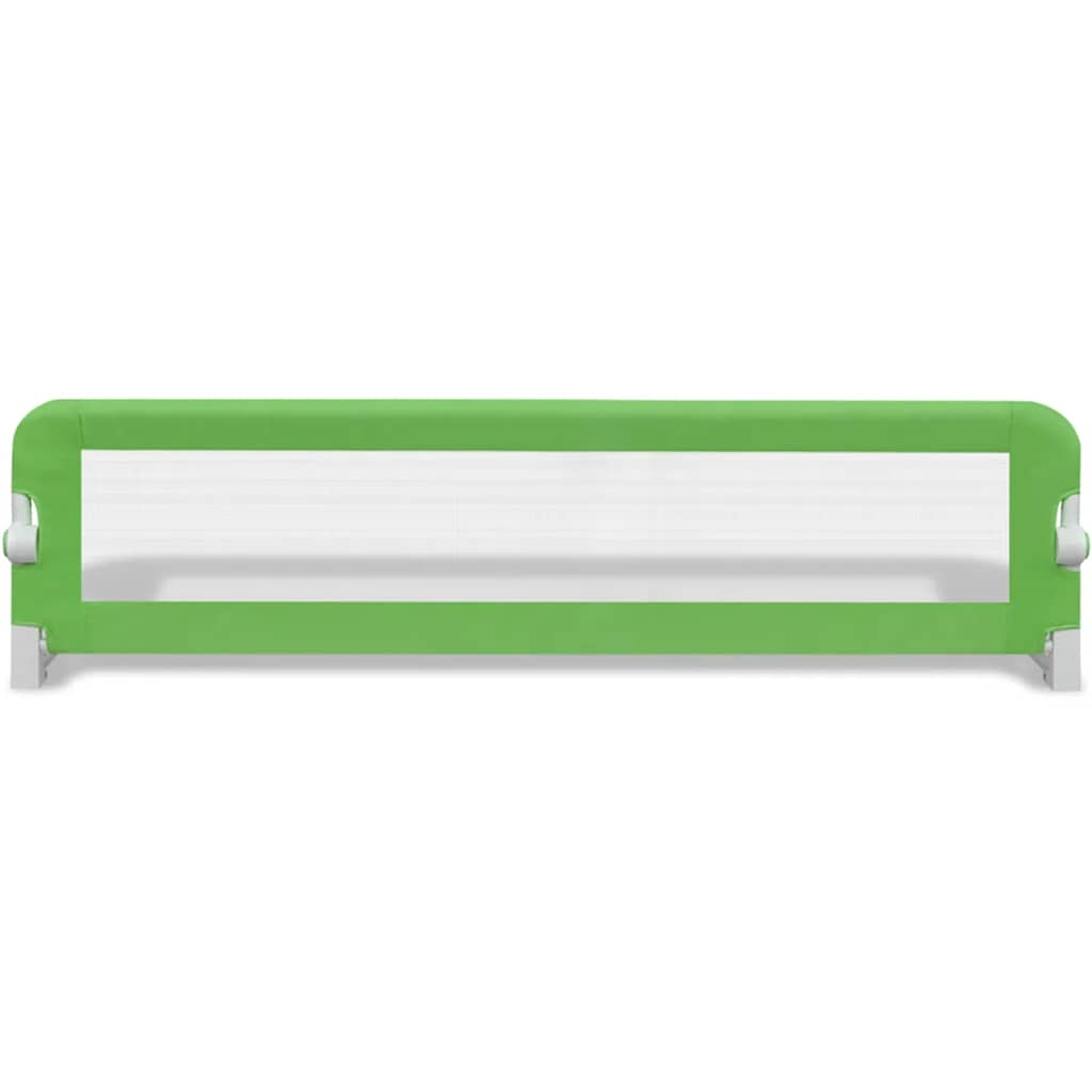 Sponde Letto per la Sicurezza dei Bambini 2 pz Verde 150x42 cm 276084