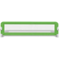 Sponde Letto per la Sicurezza dei Bambini 2 pz Verde 150x42 cm 276084