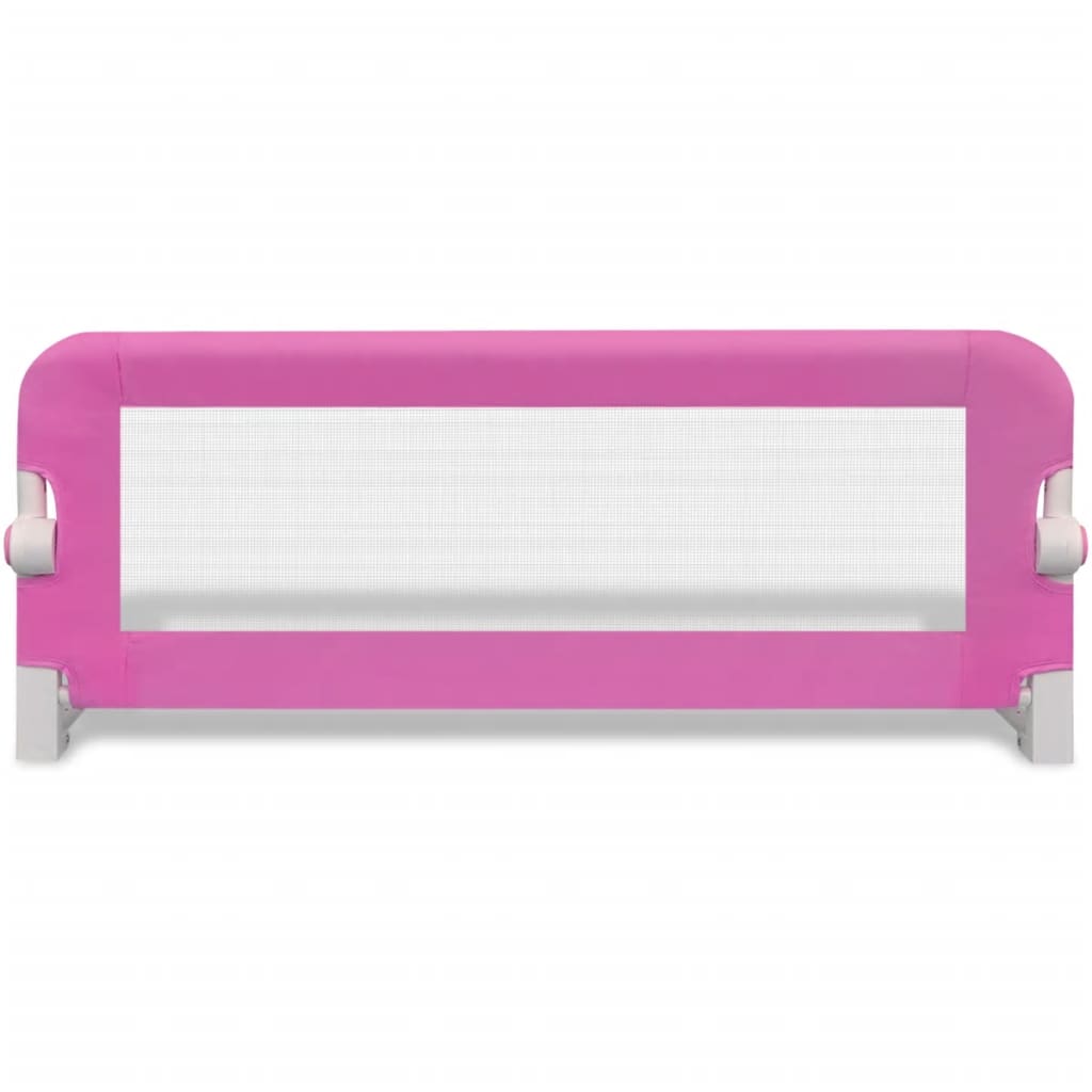 Sponde Letto per la Sicurezza dei Bambini 2 pz Rosa 102x42 cm 276085