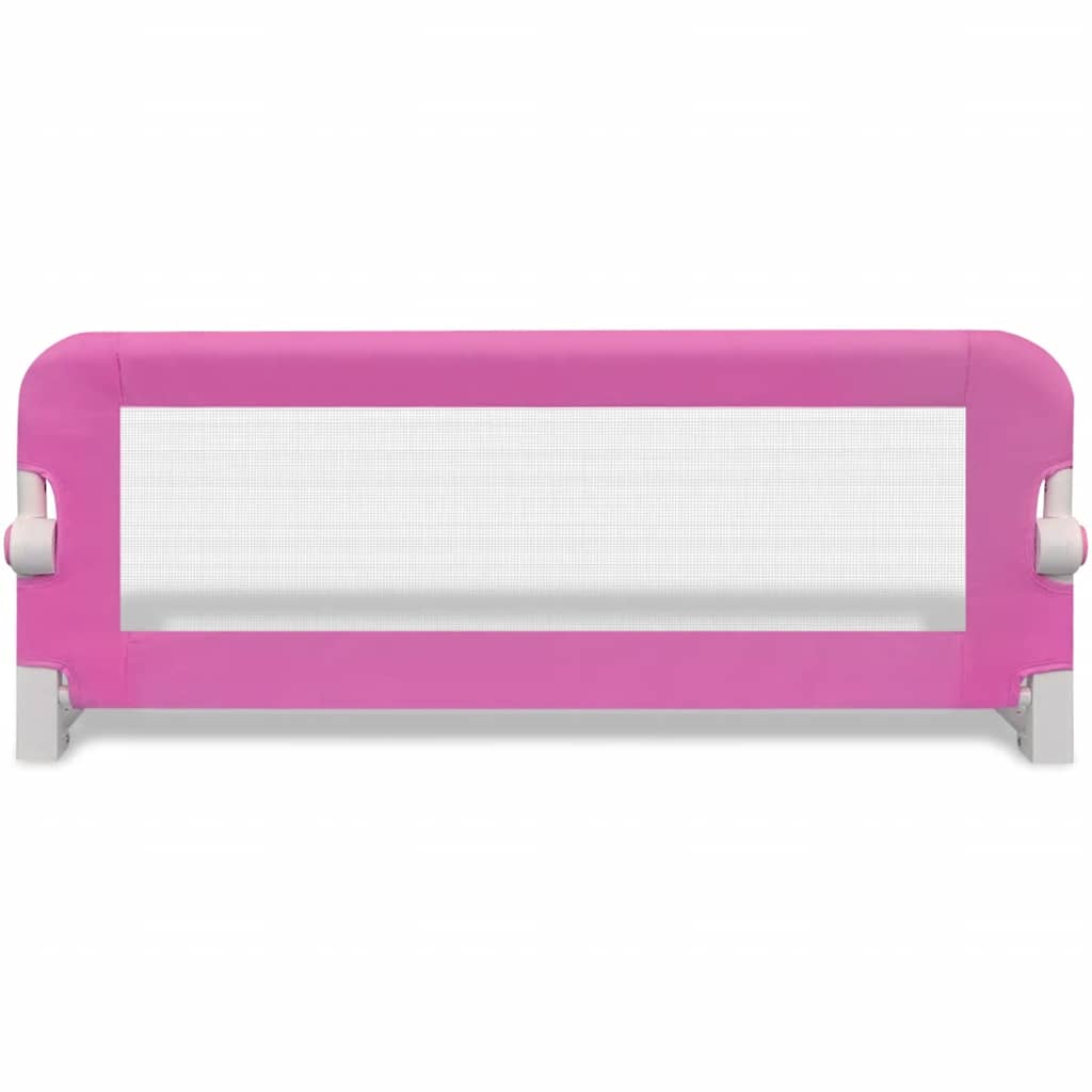 Sponde Letto per la Sicurezza dei Bambini 2 pz Rosa 102x42 cm 276085